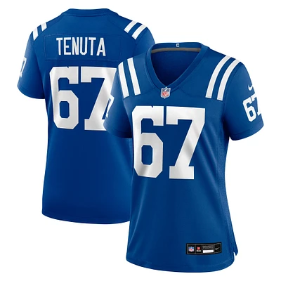 Maillot Nike Luke Tenuta Royal pour femme des Indianapolis Colts Team Game