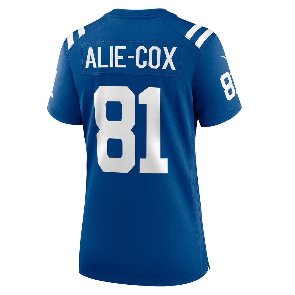 Women's Nike Mo Alie-Cox Royal Indianapolis Colts Team Game Jersey