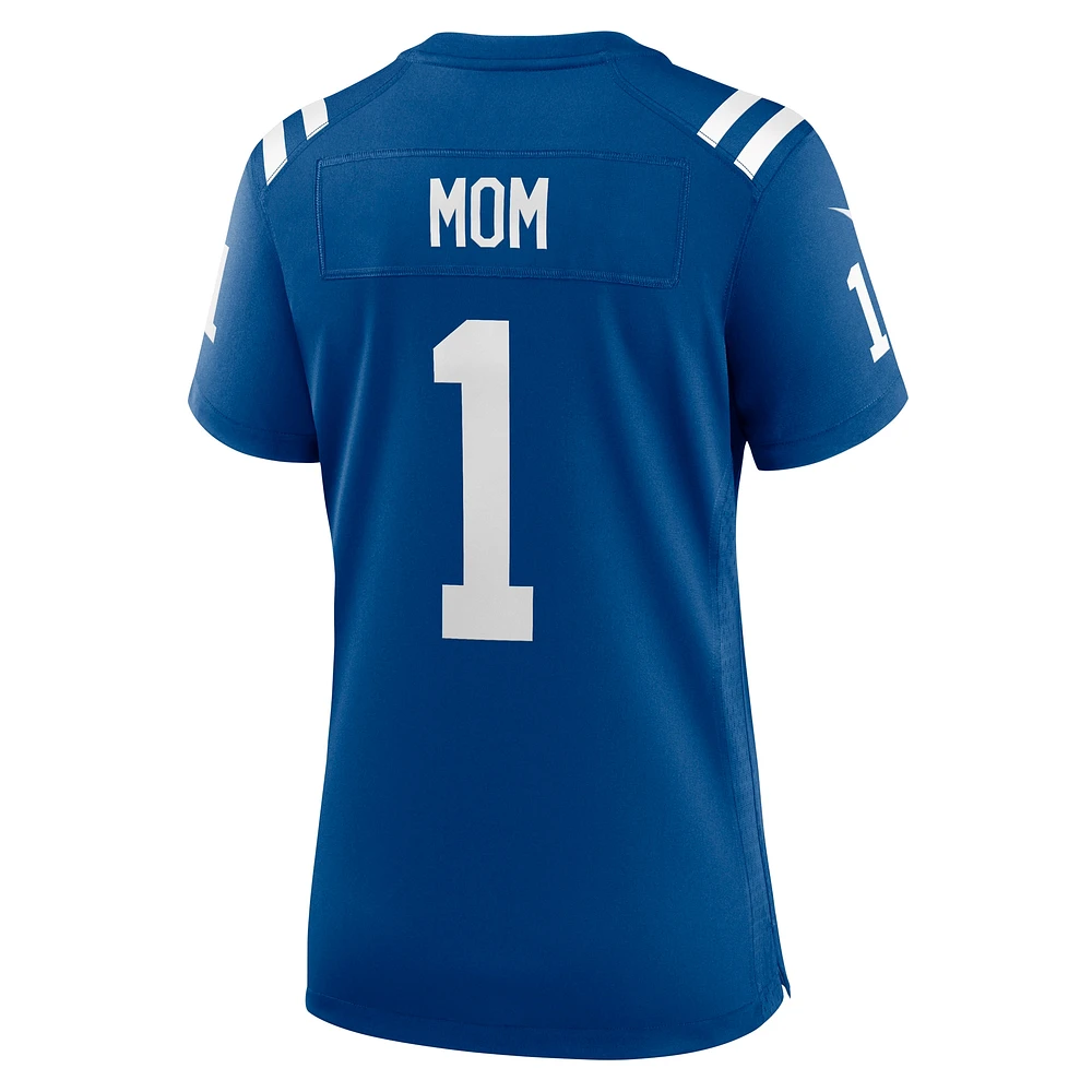 Women's Nike Number 1 Mom Royal Indianapolis Colts Game Jersey