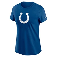 Women's Nike Royal Indianapolis Colts  Primary Logo T-Shirt