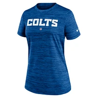 Women's Nike Royal Indianapolis Colts Sideline Velocity Performance T-Shirt