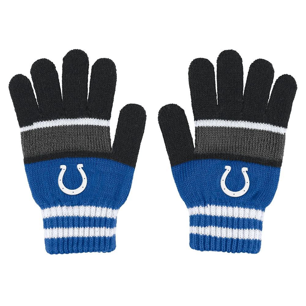 Women's WEAR by Erin Andrews Indianapolis Colts Stripe Glove & Scarf Set
