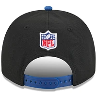Youth New Era  Black/Royal Indianapolis Colts 2025 NFL Draft A-Frame 9FIFTY Snapback Hat