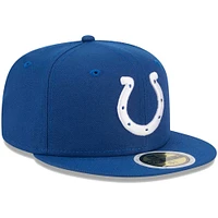 Youth New Era Royal Indianapolis Colts  Main 59FIFTY Fitted Hat