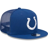 Youth New Era Royal Indianapolis Colts  Main Trucker 9FIFTY Snapback Hat