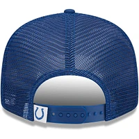 Youth New Era Royal Indianapolis Colts  Main Trucker 9FIFTY Snapback Hat