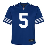 Maillot de match joueur alternatif Nike Anthony Richardson des Royal Indianapolis Colts pour jeunes