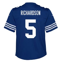 Maillot de match joueur alternatif Nike Anthony Richardson des Royal Indianapolis Colts pour jeunes