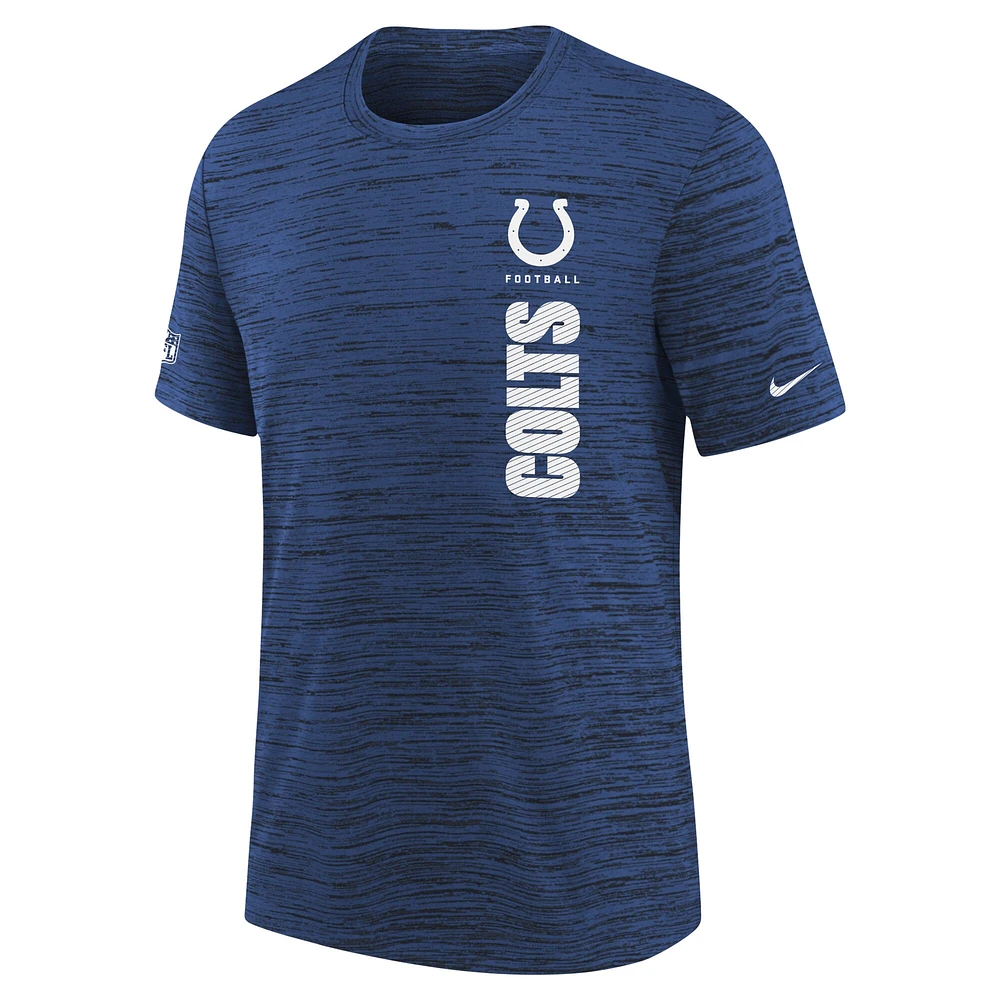 Youth Nike Royal Indianapolis Colts Sideline Velocity Performance T-Shirt