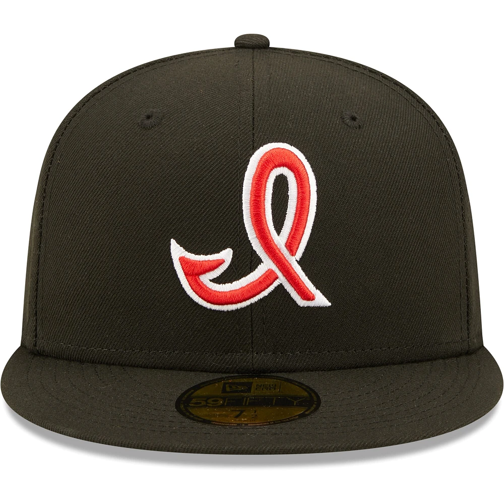 NWE ININDI NOIR ALT2 MIB AUTHENTIC COLLECTION 59FIFTY HATMENHIC