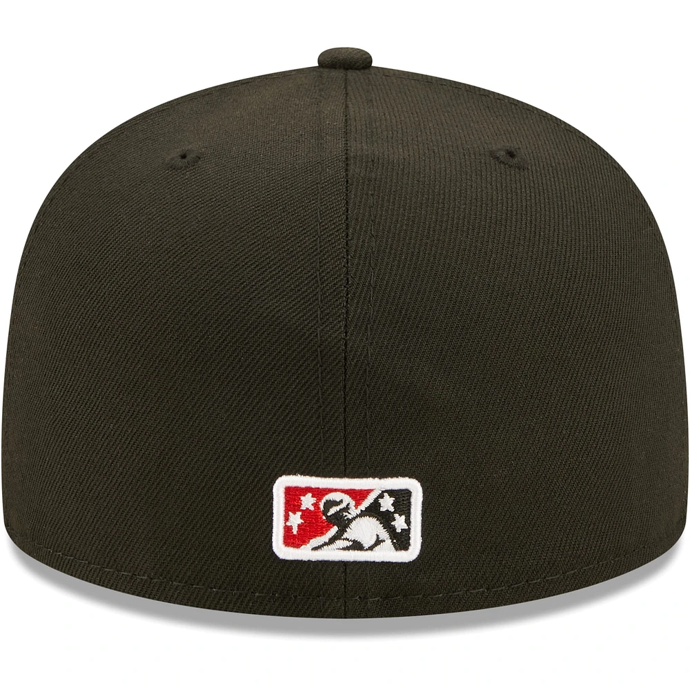NWE ININDI NOIR ALT2 MIB AUTHENTIC COLLECTION 59FIFTY HATMENHIC