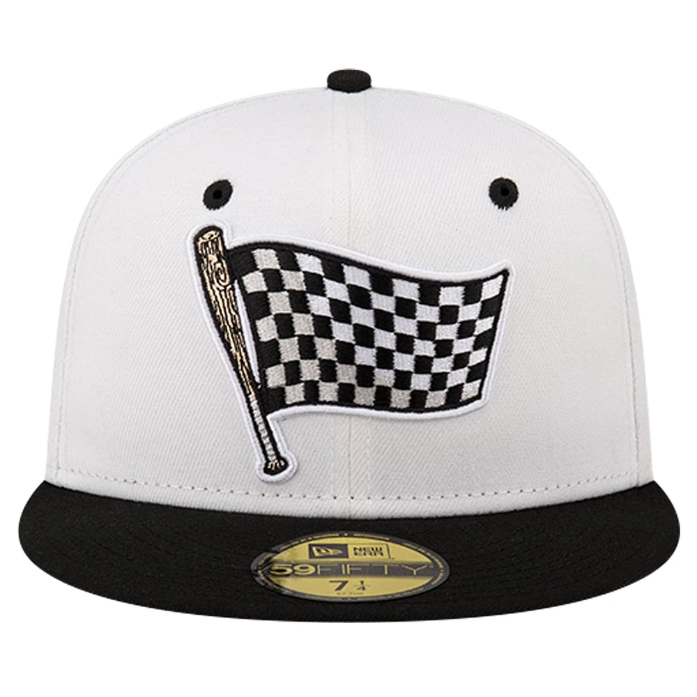 Men's New Era Black Indianapolis Indians Theme Night Indy 500 59FIFTY Fitted Hat
