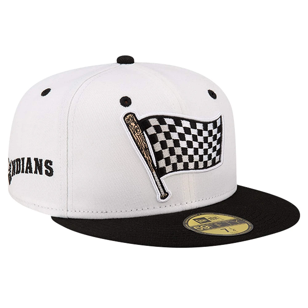 Men's New Era Black Indianapolis Indians Theme Night Indy 500 59FIFTY Fitted Hat
