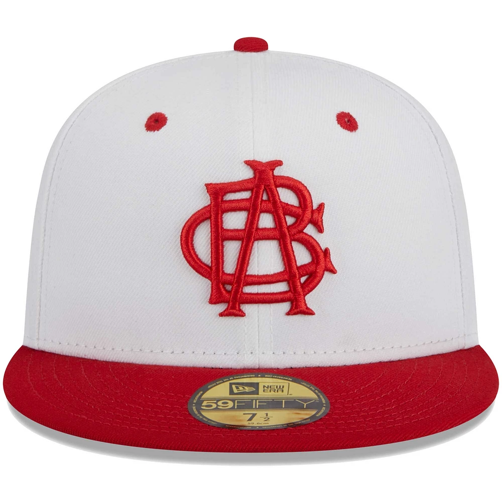 Men's New Era White Indianapolis Indians Theme Nights ABCs  59FIFTY Fitted Hat