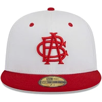 Men's New Era White Indianapolis Indians Theme Nights ABCs  59FIFTY Fitted Hat