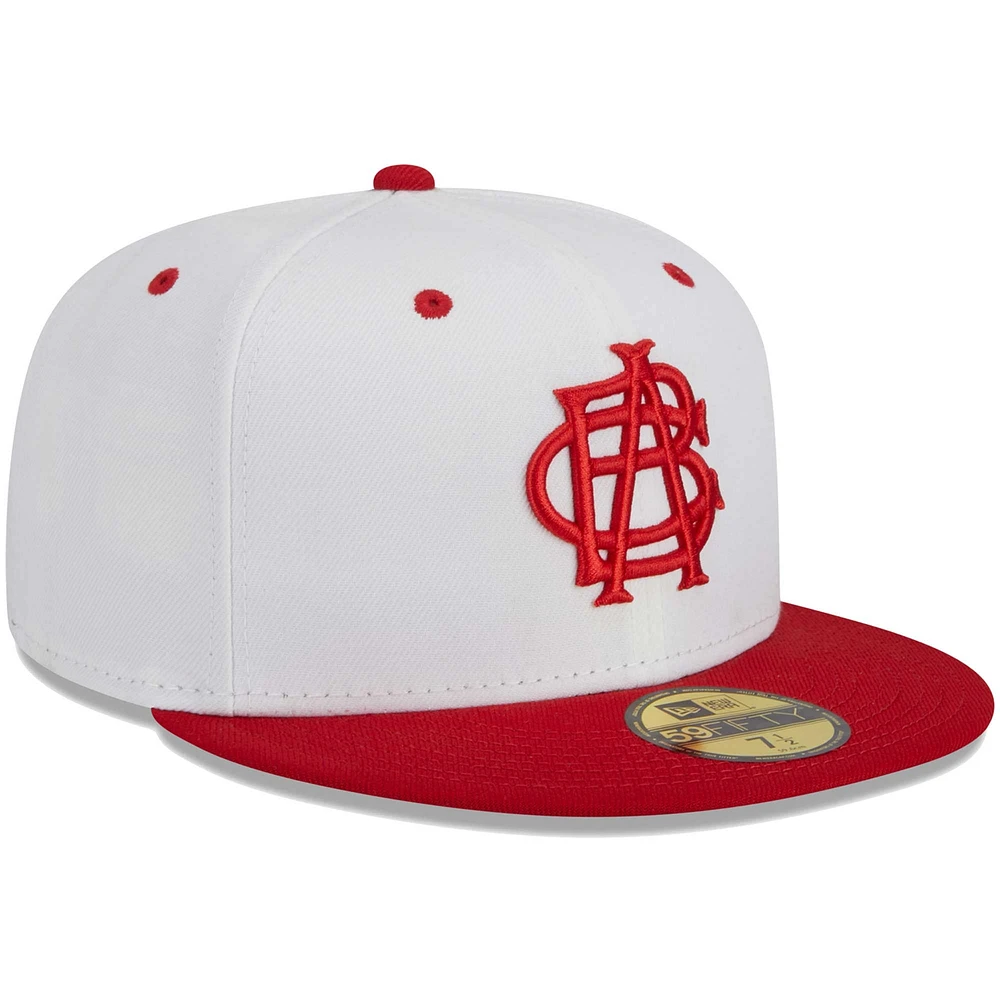 Men's New Era White Indianapolis Indians Theme Nights ABCs  59FIFTY Fitted Hat