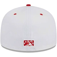 Men's New Era White Indianapolis Indians Theme Nights ABCs  59FIFTY Fitted Hat