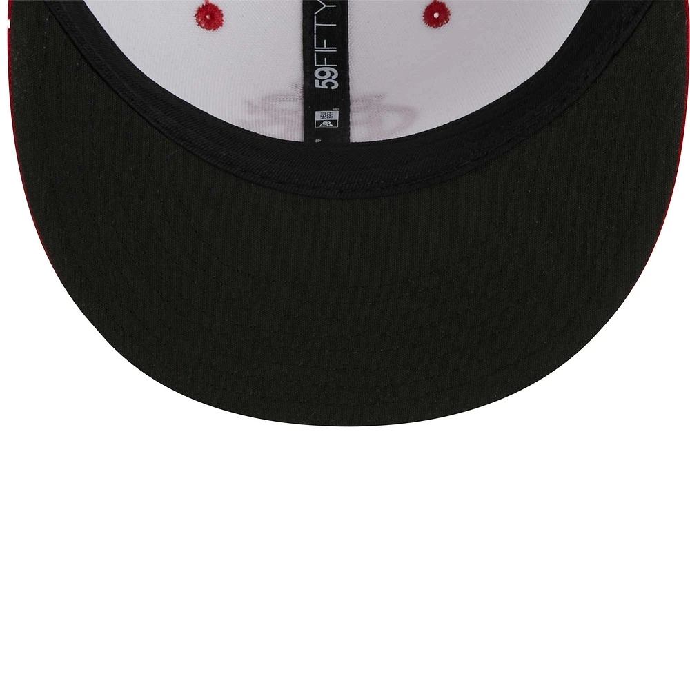 Men's New Era White Indianapolis Indians Theme Nights ABCs  59FIFTY Fitted Hat