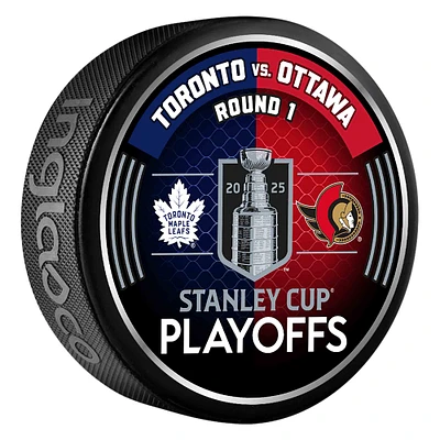 Duel de hockey entre les Maple Leafs de Toronto et les Sénateurs d'Ottawa lors du premier tour des séries éliminatoires de la Coupe Stanley 2025