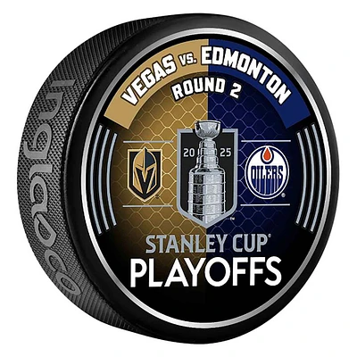 Golden Knights d'Inglasco Vegas contre Oilers d'Edmonton, deuxième tour des séries éliminatoires de la Coupe Stanley 2025, match de hockey sur rondelle