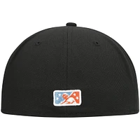 Men's New Era Black Inland Empire 66ers Authentic Collection Team 59FIFTY Fitted Hat