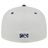 Men's New Era Khaki Inland Empire 66ers Theme Night Kings 59FIFTY Fitted Hat