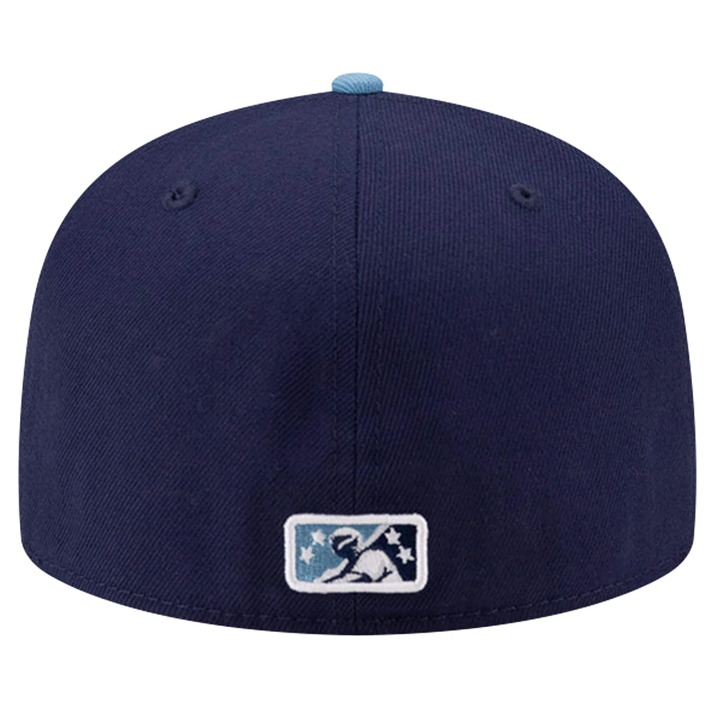 Men's New Era Navy Inland Empire 66ers Theme Night Cherub 59FIFTY Fitted Hat