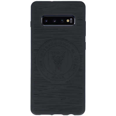 Coque souple mate noire Inter Miami CF Samsung Logo