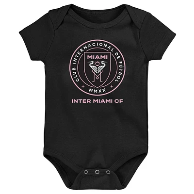 Body noir avec logo principal Inter Miami CF pour bébé