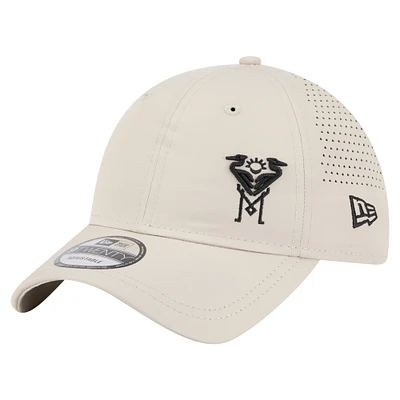 Men's New Era  Tan Inter Miami CF Active 9TWENTY Adjustable Hat