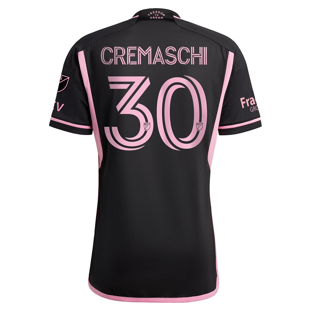 Men's adidas Benjamin Cremaschi Black Inter Miami CF 2024 La Noche Authentic Player Jersey