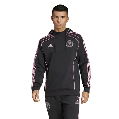 Sweat à capuche adidas noir Inter Miami CF 2025 Travel pour homme