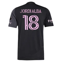 Men's adidas Jordi Alba Ramos Black Inter Miami CF 2025 The Fortitude Kit Authentic Player Jersey