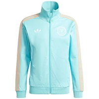 Men's adidas Originals Aqua Inter Miami CF 2024 Anthem Full-Zip Jacket