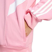 Men's adidas Originals  Light Pink Inter Miami CF Culturewear Collection Half-Zip Top