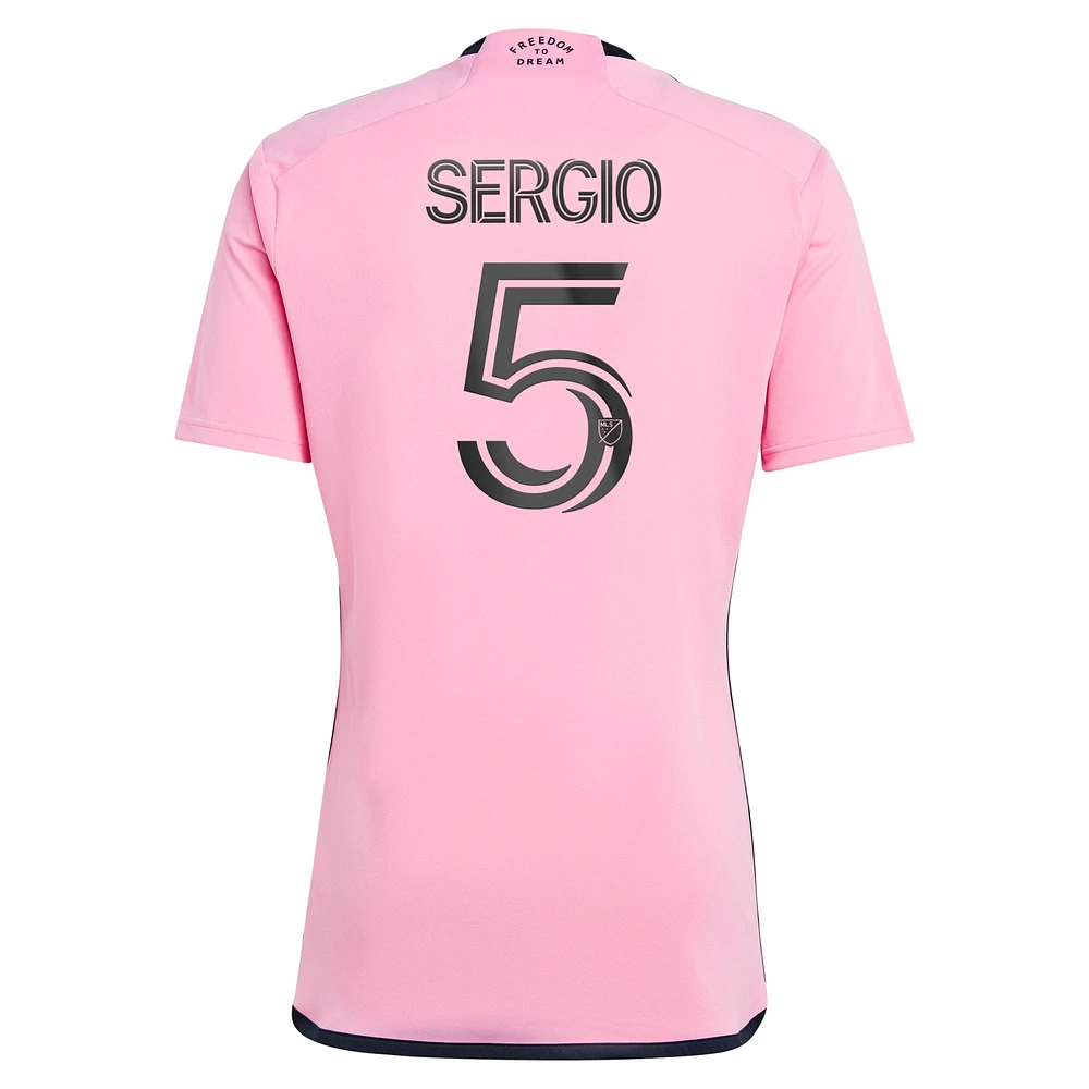 Men's adidas Sergio Busquets Pink Inter Miami CF 2024 2getherness Replica Player Jersey