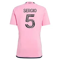 Men's adidas Sergio Busquets Pink Inter Miami CF 2024 2getherness Replica Player Jersey