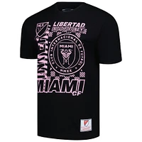 Men's Mitchell & Ness Black Inter Miami CF Striker T-Shirt
