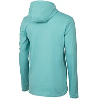 T-shirt à capuche décontracté manches longues pour hommes, bleu sarcelle, Inter Miami CF Vice Script