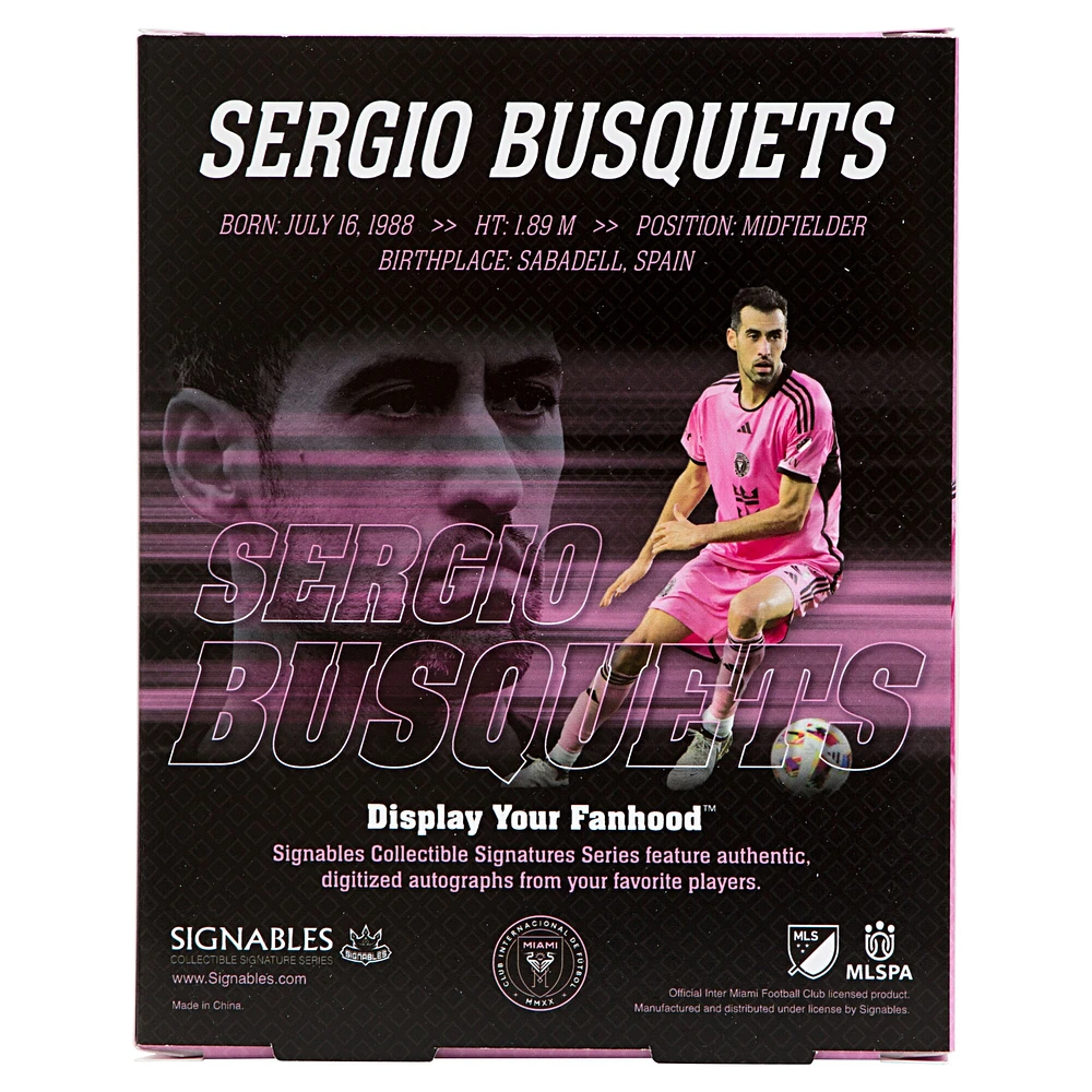Signables Sergio Busquets Inter Miami CF 2024 Signature Sports Collectible