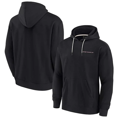 Sweat à capuche unisexe Fanatics noir Inter Miami CF Elements en polaire super douce