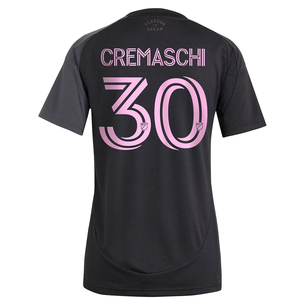 Women's adidas Benjamin Cremaschi Black Inter Miami CF 2025 The Fortitude Kit Replica Player Jersey