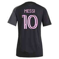 Women's adidas Lionel Messi Black Inter Miami CF 2025 The Fortitude Kit Replica Player Jersey