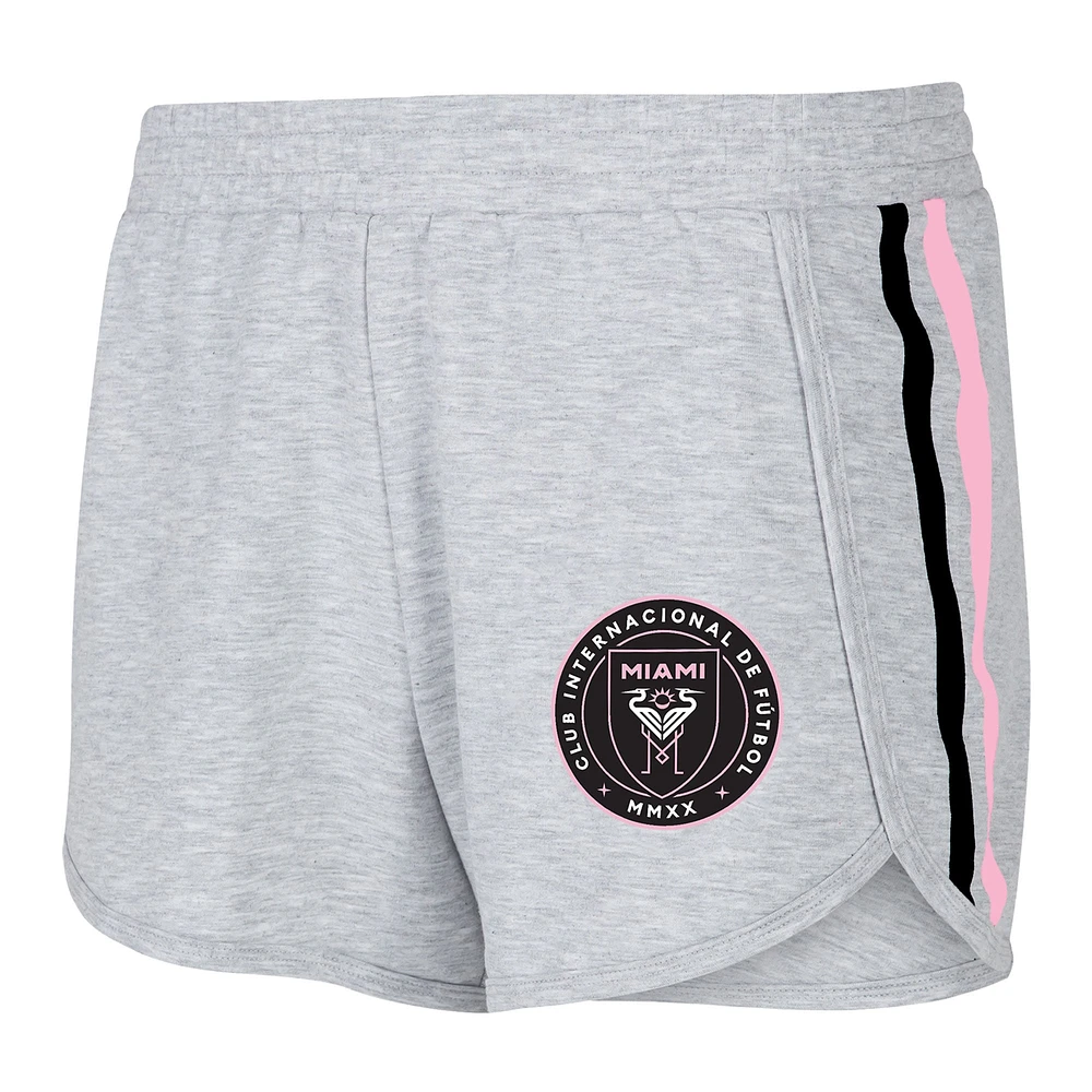 Women's Concepts Sport Gray Inter Miami CF Cedar Tri-Blend Shorts