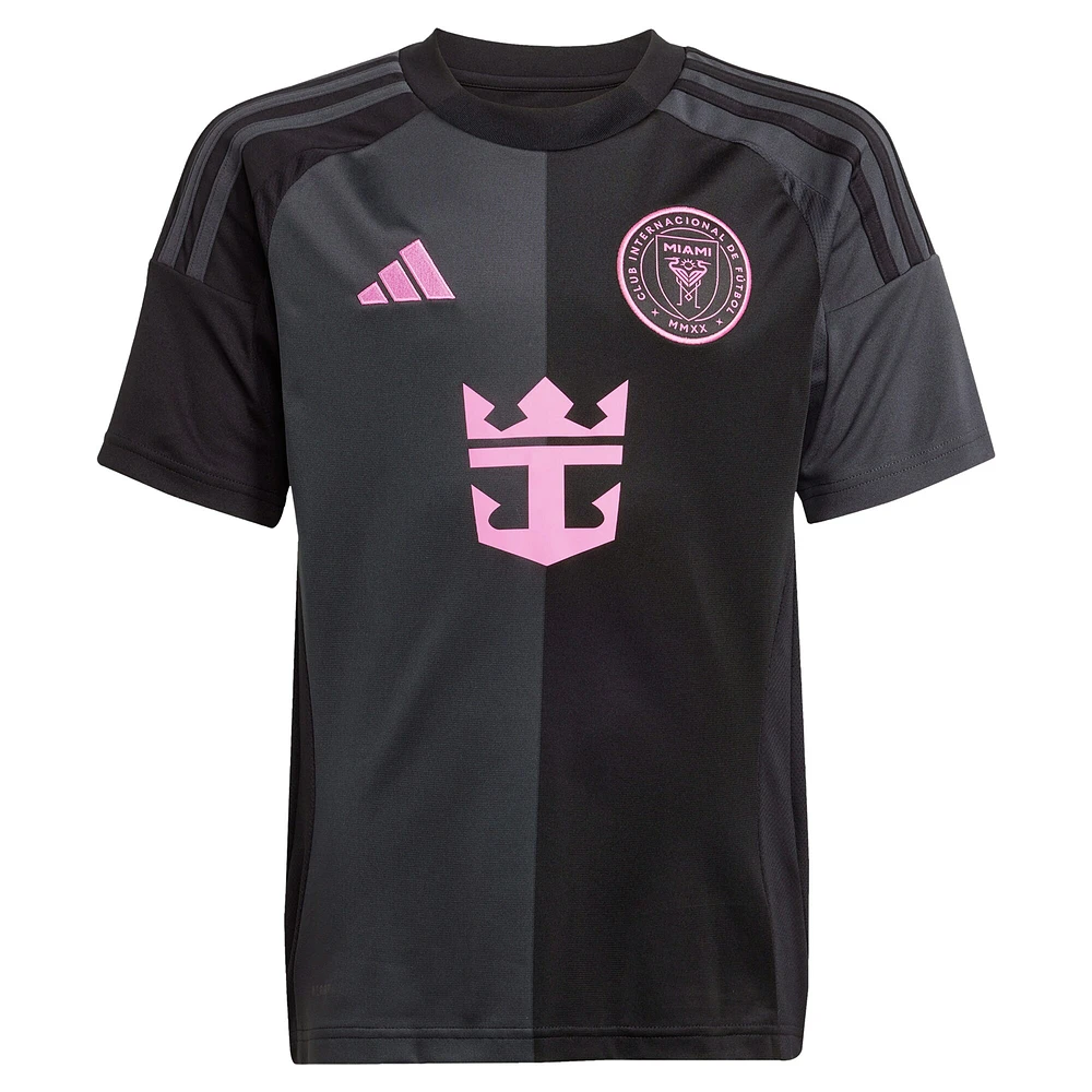 Youth adidas Lionel Messi Black Inter Miami CF 2025 The Fortitude Kit Replica Player Jersey