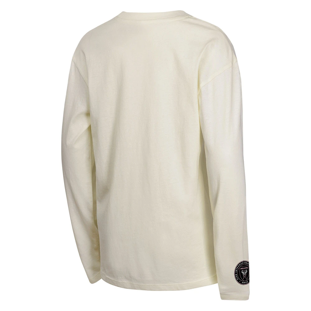 Youth Black/Tan Inter Miami CF 2-Pack Triple Dip Long Sleeve and Short T-Shirt Set