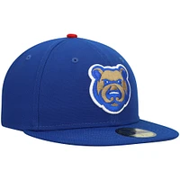 Men's New Era Blue Iowa Cubs Authentic Collection Team Game 59FIFTY Fitted Hat