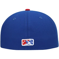 Men's New Era Blue Iowa Cubs Authentic Collection Team Game 59FIFTY Fitted Hat