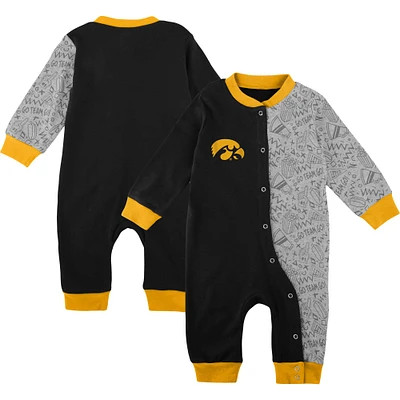 Dormeuse bicolore noire Iowa Hawkeyes Playbook pour bébé