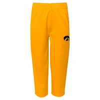 Infant Black Iowa Hawkeyes Two-Piece Red Zone Jersey & Pants Set